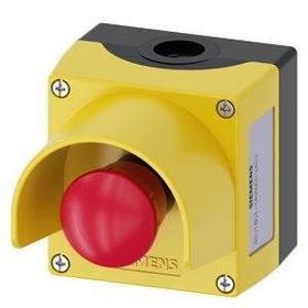 Siemens 3SU1801-0NA00-2AC2 1NC Çevir-Kur Korumalı Kutulu Acil Durdurma Buton Seti