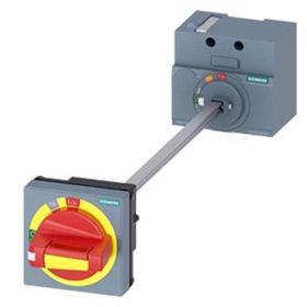 Siemens 3VA9157-0FK25 Uzatma Kollu Tahrik Mekanizma Sarı Kırmızı Acil Stop