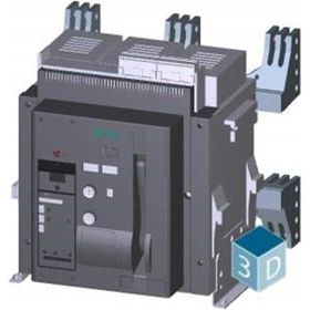 Siemens 3WT8402-5UA71-0AA2 3x4000A 66 Ka Motorlu Açık Tip Sabit Otomatik Şalter