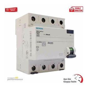 Siemens 4 Faz 30 Ma 25 Amper Kaçak Akım Koruma Rölesi