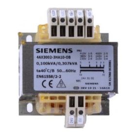 Siemens 4AX3002-3HA16-0B 230-400V/24V 50-60Hz 160VA 4AX3002 Kumanda ve Emniyet İzolasyon Trafosu