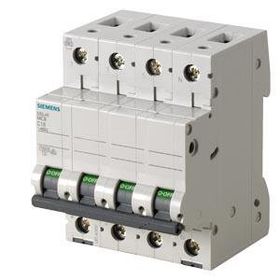 Siemens 5SL4606-7 3 Faz ve Nötr Kesmeli 6A C Tipi (Yavaş Karakterli) 6kA Anahtarlı Otomatik Sigorta