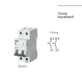 Siemens 5SL6240-7 6kA 2x40A NC Otomatik Sigorta