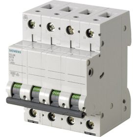 Siemens 5SL6606-7 3 Fazlı+Nötrlü 6A C Tipi Yavaş Karakterli 6kA Kesmeli Anahtarlı Otomatik Sigorta