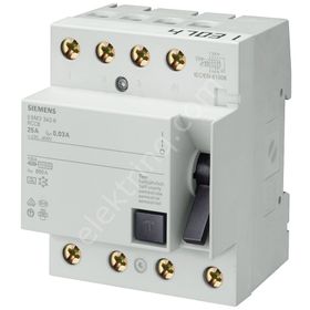 Siemens 5SM1642-0 300 mA 3x25 A Hata AkımIı Koruma Anahtarı