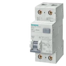Siemens 5SU1353-1KK40 4.5Ka/30Ma/40Amp Monofaze C Tipi Kaçak Akım Koruma