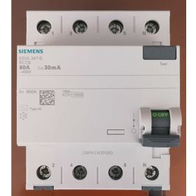 Siemens 5SV4347-0 4x80A 30mA Kaçak Akım Rölesi