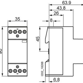 Siemens 5TT5831-0 3NO 1NC 25A Insta Kontaktör