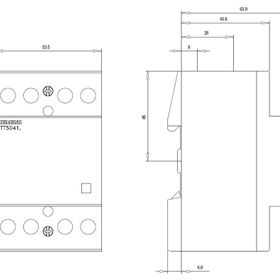 Siemens 5TT5841-0 3NO+1NC 40A Insta Kontaktör