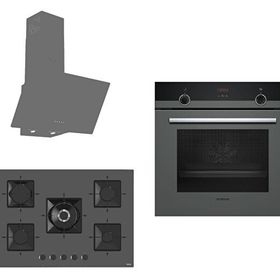 Siemens & Ferre HB514FBH2T- SS038 - D088 Gri 3'lü Ankastre Set