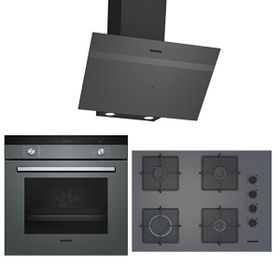 Siemens HB234FEH2T - LC64KPJ70T - EO6C8PP30O Gri 3'lü Ankastre Set