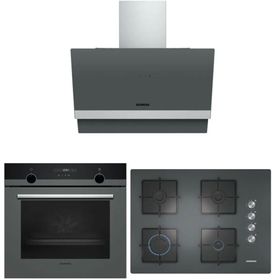 Siemens HB557JYH2T - EO7C9PO12O - LC65KAJ00T Gri 3'lü Ankastre Set