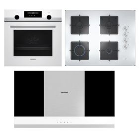 Siemens HB557JYW5T - EO7C2PO12O - LC67BBK20T Beyaz 3'lü Ankastre Set