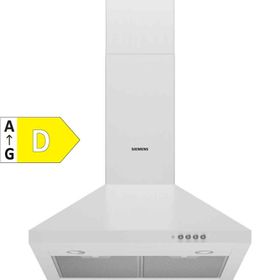 Siemens LC64PCC20T D Sınıfı 3 Kademeli Mekanik Duvar Tipi Davlumbaz Beyaz