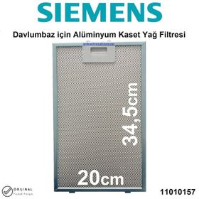 Siemens LC65KA670T Davlumbaz Filtresi 20x34.5 cm Aspiratör Filtre