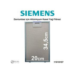Siemens LC65KA670T Davlumbaz Filtresi 20x34.5 cm Aspiratör Filtre