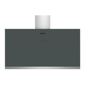 Siemens LC95FCJ00T 90 cm Antrasit Gri Cam Duvar Tipi Ankastre Davlumbaz
