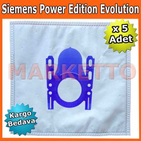 Siemens Power Edition Evolution Bez 5 Adet Uyumlu Süpürge Toz Torba