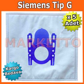 Siemens Tip G Bez 5 Adet Uyumlu Süpürge Toz Torba