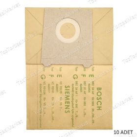 Siemens VS 06G 2511 10 Adet Uyumlu Süpürge Toz Torbası
