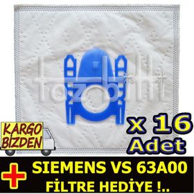 Siemens VS 63A00 Süpürge Toz Torbası