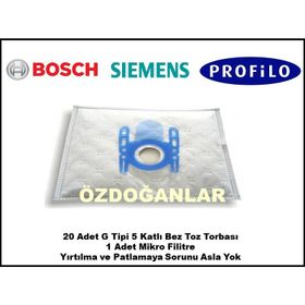 Siemens VS06G2004 20'li Bez Toz Torbası