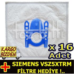 Siemens VSZ5XTRM Toz 16 Adet Süpürge Torbası