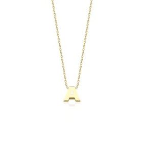 Siena 14 Ayar Altın A Harfli Kolye