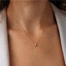 Siena 14 Ayar Altın J Harfli Kolye