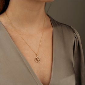 Siena 14 Ayar Taşlı Kolye