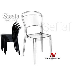 Siesta 005 Boo Siyah Contract Serisi Sandalye