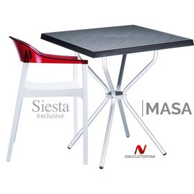 Siesta 750 ID1030 Sortie 70x70 cm Kare Bahçe Masası