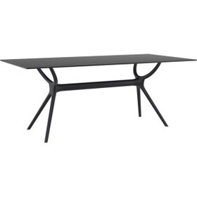 Siesta Contract Air Siyah 90 x 180 cm Dörtgen Masa