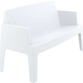Siesta Contract Box Beyaz İkili Koltuk