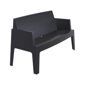 Siesta Contract Box Siyah İkili Koltuk