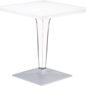 Siesta Ice 70x70 cm Kare Bahçe Masası Mobilyası