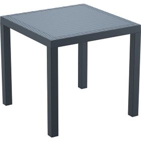 Siesta Orlando Masa 80x80 cm 4 Kişilik Kare Rattan Enjeksiyon Masa