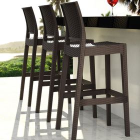 Siesta Rattan Jamaica Kahverengi Bar Taburesi