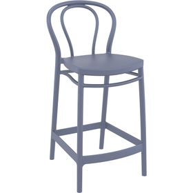 Siesta Victor Koyu Gri 65 cm Bar Taburesi