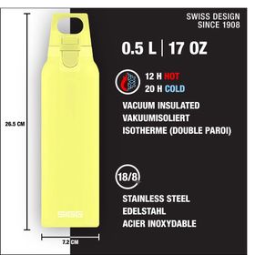 Sigg 8788.20 H&C One 0.5 lt Sarı Termos