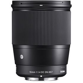 Sigma 402963 16 mm F1 - 4 DC DN 67 mm Filtre Çapı Siyah Renk Kamera Lensi