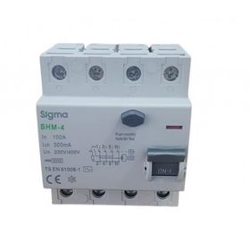 Sigma 4X100A 300MA 5'li Kaçak Akım Rölesi
