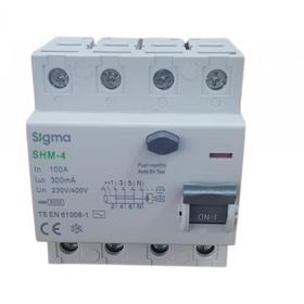 Sigma 4X100A 300MA 5'li Kaçak Akım Rölesi