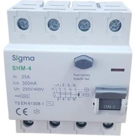 Sigma 4X25A 300MA 5'li Kaçak Akım Rölesi