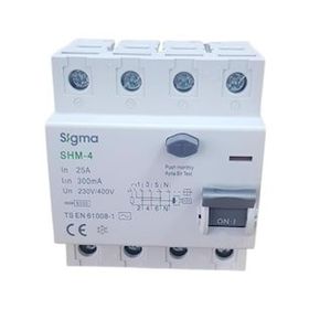 Sigma 4X25A 300MA 5'li Kaçak Akım Rölesi