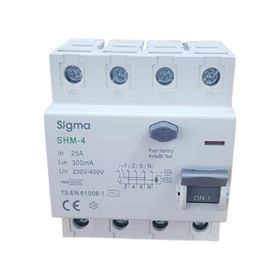 Sigma 4X25A 300MA 5'li Kaçak Akım Rölesi