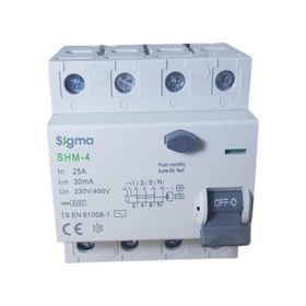 Sigma 4X25A 30MA 5'li Kaçak Akım Rölesi