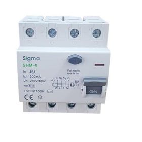 Sigma 4X40A 300MA 5'li Kaçak Akım Rölesi
