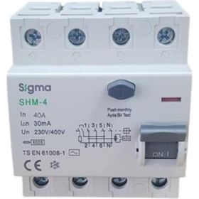 Sigma 4X40A 30MA 5'li Kaçak Akım Rölesi