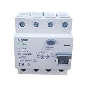 Sigma 4X50A 30MA 5'li Kaçak Akım Rölesi